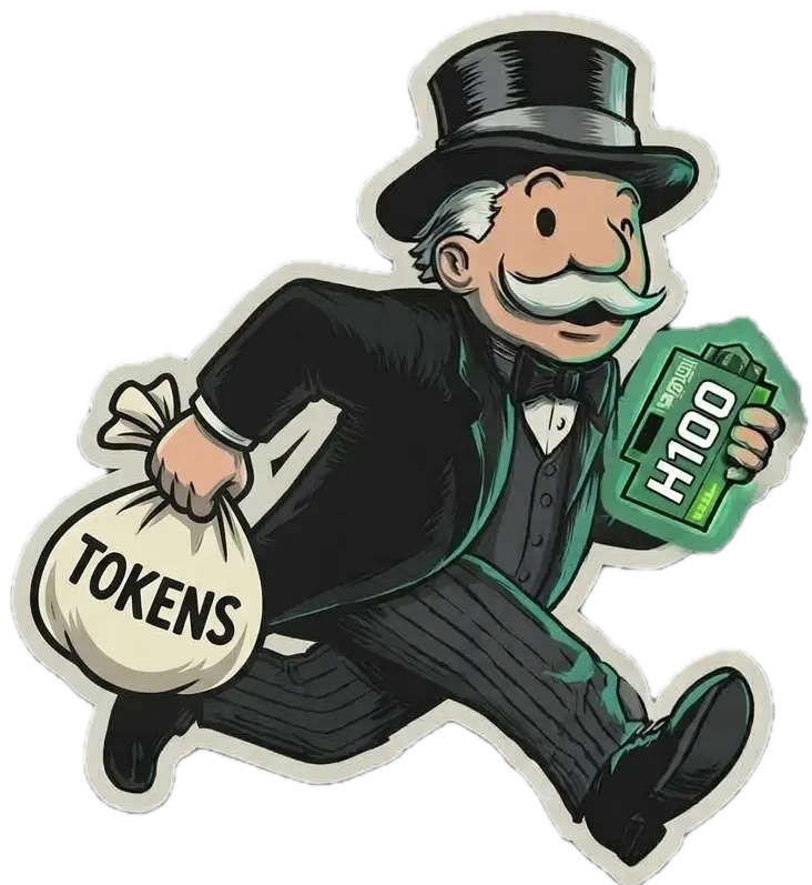 The Token Bill mascot